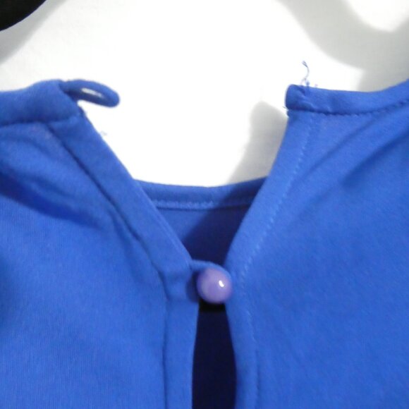 RANDY COLLECTIONS | size 14 | Elegant Blue Long Sleeve Event Party Dress - Picture 16 of 16